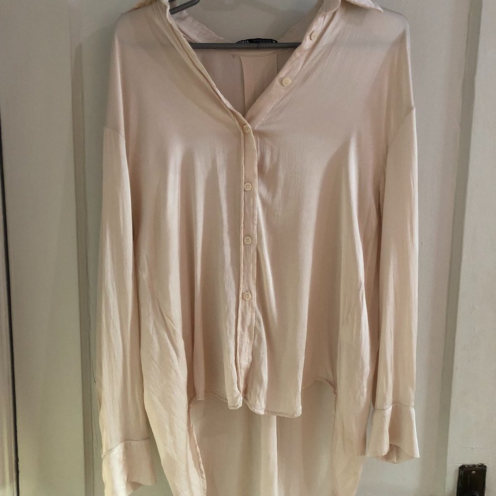 Satin Women's Button up Blouse